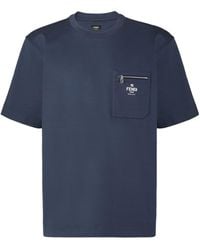 Fendi - Logo Printed Crewneck T-Shirt - Lyst