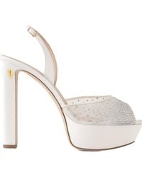 Jennifer Chamandi - Antonio Crystal-Embellished Sandals - Lyst