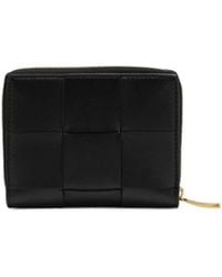 Bottega Veneta - Checkered Zipper Purse - Lyst