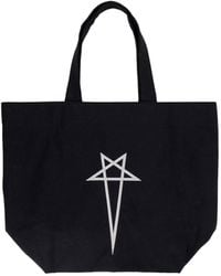 Rick Owens - Star-Embroidered Top Handle Bag - Lyst