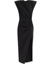 Isabel Marant - Nadela Ruched Detailed Midi Dress - Lyst