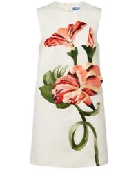 Leo - Yvonne Floral-Appliqué Minidress - Lyst