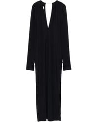 MM6 by Maison Margiela - V-Neck Long-Sleeved Dress - Lyst