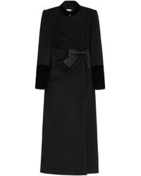 Valentino - Bow-Detailed Coat - Lyst