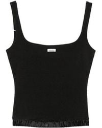 Entire studios - Cropped Ribbed Tank Top - Lyst