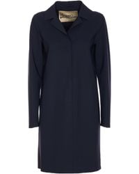 Herno - Single-Breasted Long-Sleeved Coat - Lyst