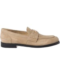 Miu Miu - Logo-Plaque Slip-On Loafers - Lyst