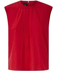 Pinko - Tie-Back Sleeveless Top - Lyst