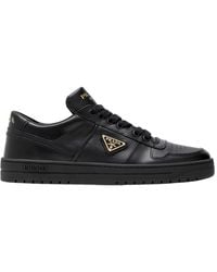 Prada - Downtown Round-Toe Sneakers - Lyst