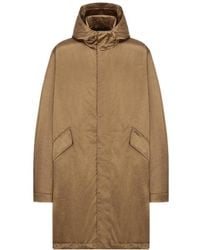 Dior - Homme Logo Embroidered High Neck Coat - Lyst