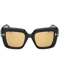 Tom Ford - Eyewear Esma Oversized Frame Sunglasses - Lyst
