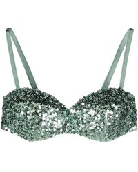 Moschino - Sequined Sweetheart-Neck Bra - Lyst