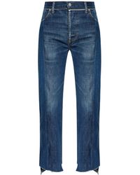Vetements - Raw Hem Straight-Leg Jeans - Lyst