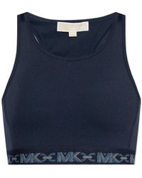 MICHAEL Michael Kors - Logo-Strap Sports Bra - Lyst