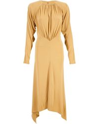 Stella McCartney - Long-Sleeve Crepe Dress - Lyst