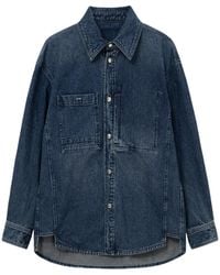 WOOYOUNGMI - Denim Shirt With Back Logo - Lyst