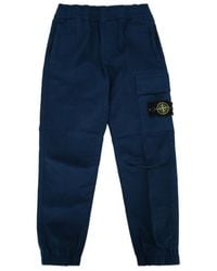 Stone Island - Junior Logo Cargo Pants - Lyst
