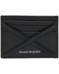 McQueen - The Harness Logo Printed Card Holder - Lyst