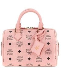 MCM - Ella Monogram Boston Tote Bag - Lyst