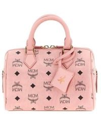 MCM - Ella Monogram Boston Tote Bag - Lyst