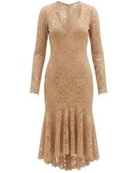 Gucci - Gg Flower Stretch Lace Dress - Lyst
