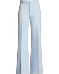 Chloé - Solid Wool Wide-Leg Pants - Lyst