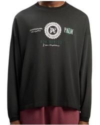 Palm Angels - Dollar-Graphic Long-Sleeve T-Shirt - Lyst