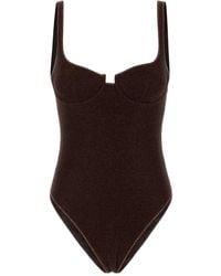 Oséree - Oséree Lurex Thread One-Piece Swimsuit - Lyst