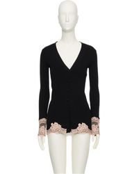 Valentino - Lace Cashmere Cardigan - Lyst