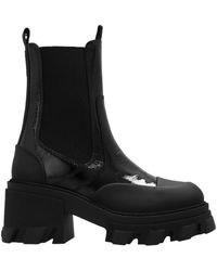 Ganni - Calf Leather Chelsea Boots - Lyst