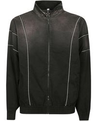 Off-White c/o Virgil Abloh - Piped-Trim Zip-Up Jacket - Lyst