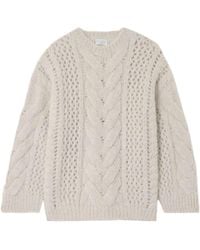 Brunello Cucinelli - Chunky-Knit Crewneck Jumper - Lyst