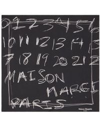 Maison Margiela - Scribbled Numerical Foulard - Lyst