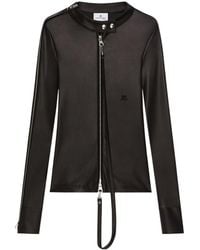 Courreges - Long-Sleeve Zip Blouse - Lyst