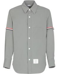 Thom Browne - Buttoned Long-Sleeved Shirt - Lyst