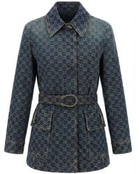 Gucci - Gg Cotton Denim Jacquard Jacket - Lyst