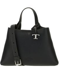 Tod's - Logo Printed Small Tote Bag - Lyst