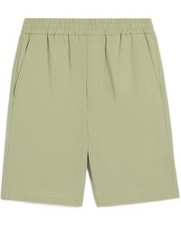 Ami Paris - Logo Plaque Bermuda Shorts - Lyst