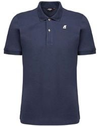 K-Way - Vinnie Logo Patch Polo Shirt - Lyst