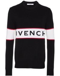 Givenchy - Logo Intarsia Knitted Jumper - Lyst