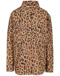 Blazé Milano - Blazé Milano Animal-Print Button-Up Top - Lyst