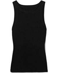 Nili Lotan - Jennifer Ribbed Cotton-Jersey Tank - Lyst