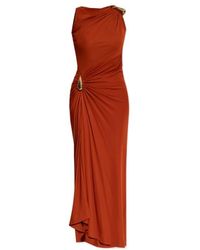 Bottega Veneta - Drop Detailed Sleeveless Dress - Lyst