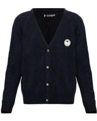 Palm Angels - Long-Sleeved Knitted Cardigan - Lyst