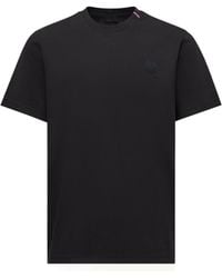 Moncler - Logo Patch Crewneck T-Shirt - Lyst