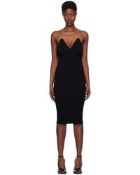 Coperni - V-Neck Midi Dress - Lyst