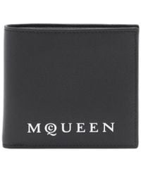 McQueen - Logo Lettering Bi-Fold Wallet - Lyst