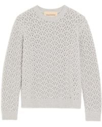 Valentino - V Detailed Crewneck Jumper - Lyst