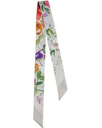 Gucci - Flora Print Ribbon - Lyst