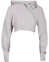 we11done - Long-Sleeved Hooded Sweater - Lyst